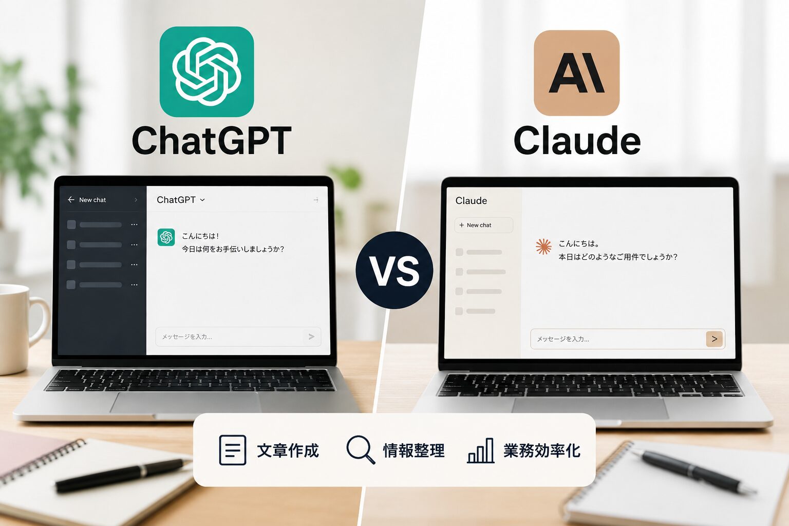 ChatGPT Claude 違い