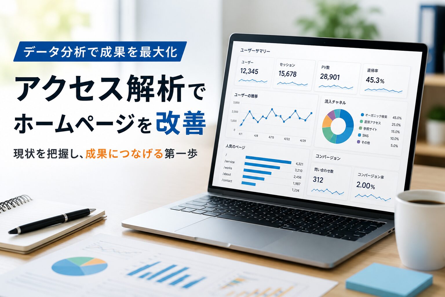 ホームページ公開後にアクセス解析を行うべき理由